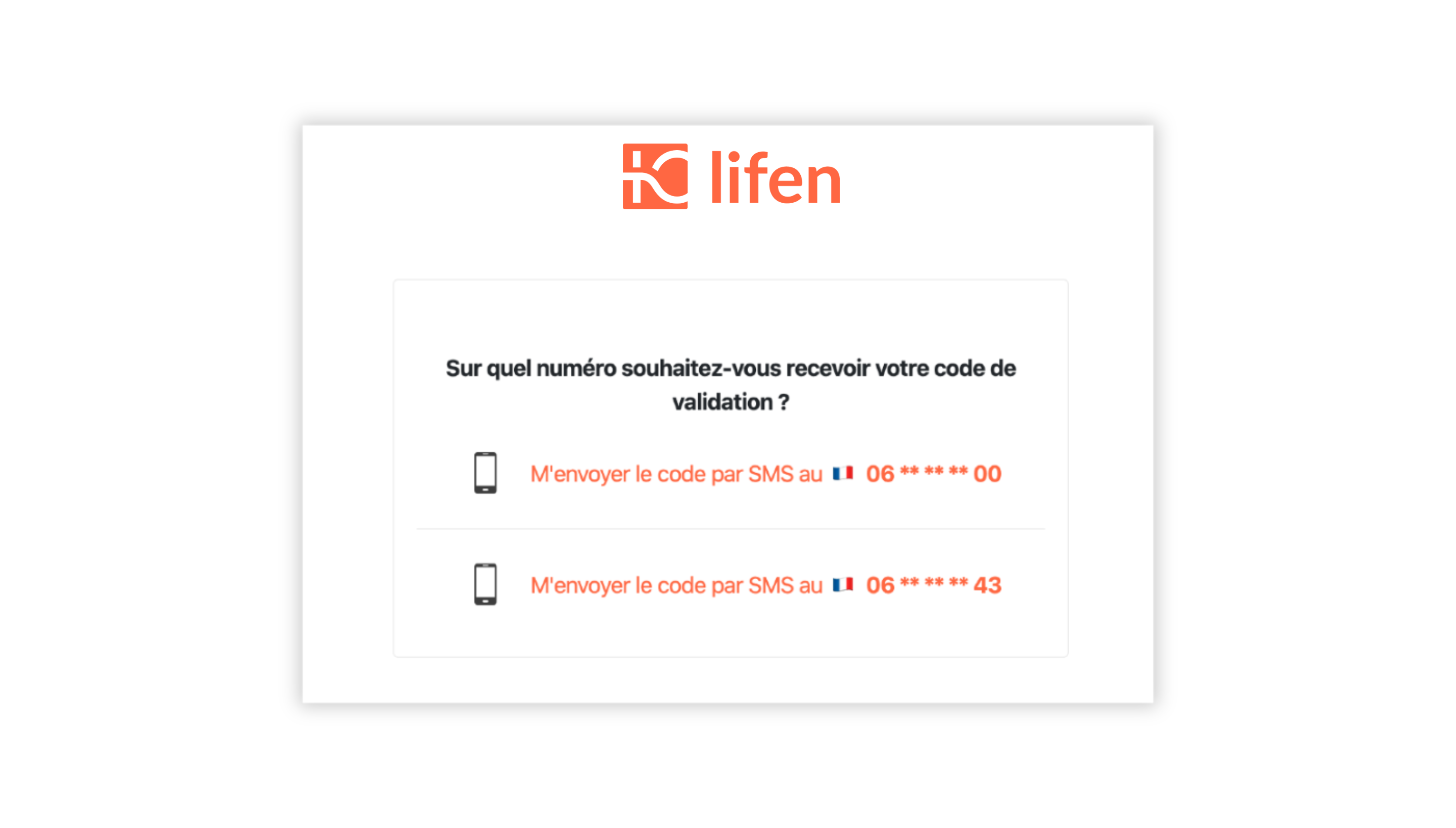 Je ne reçois pas le code envoyé par SMS Assistance Lifen FR